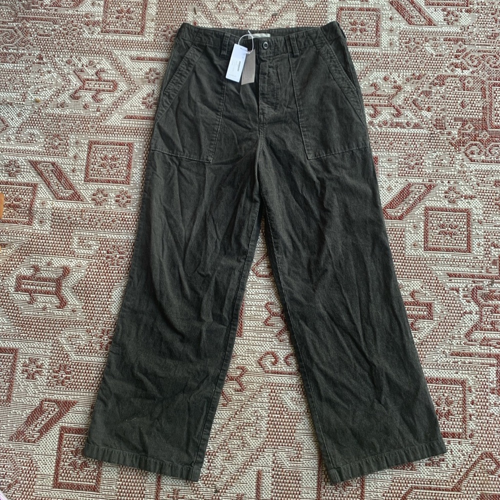 ashy grey corduroy wide leg pants!